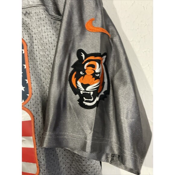 Nike Cincinnati Bengal AJ Green #18 USA Patriotic On-field Stitched Jersey S44 - Picture 5 of 6